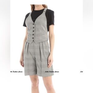 RRP€1099✨ MAX MARA  Cotton SUIT  Gilet USA6